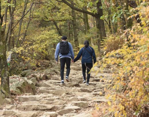wandelen voor of na het eten