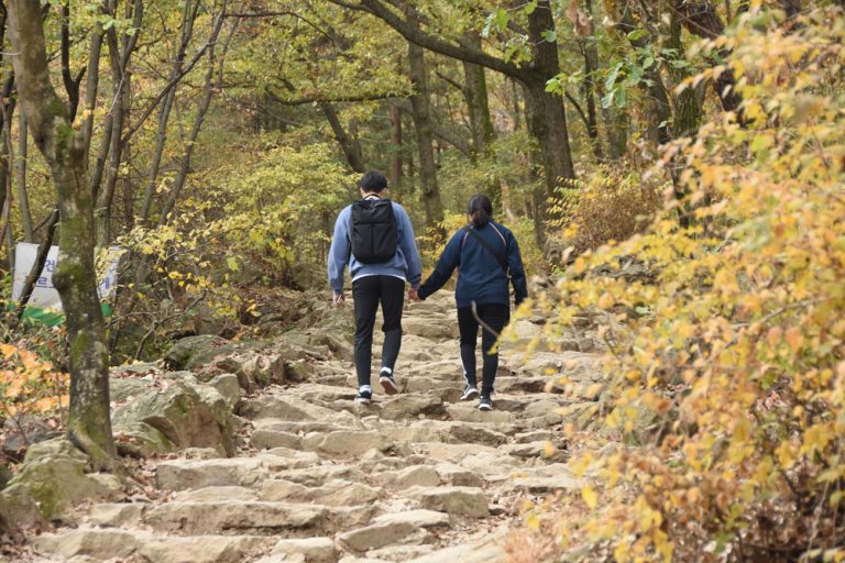 wandelen voor of na het eten